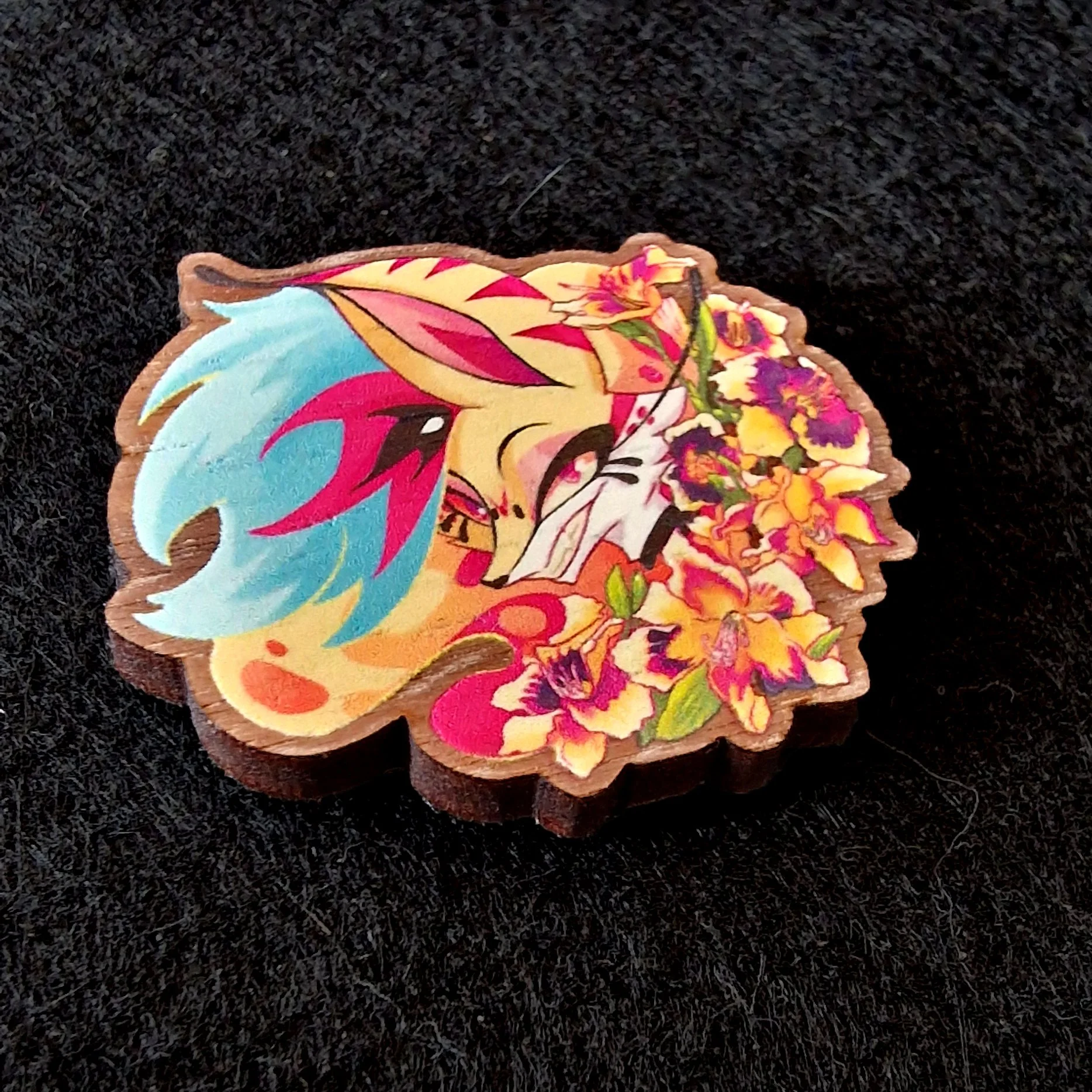 Helluva Boss Flower Pin - Beelzebub — Aiwasensei